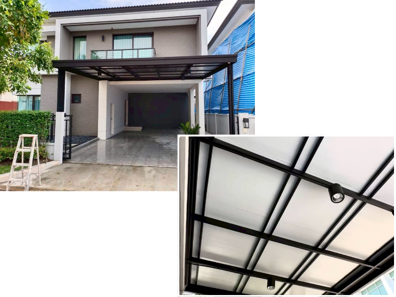 รีโนเวทพื้นที่ภายนอก โรงจอดรถ